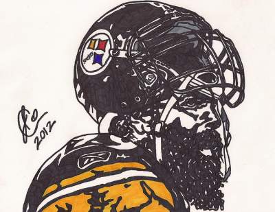 400x309 online art contest - Nfl Player Drawings