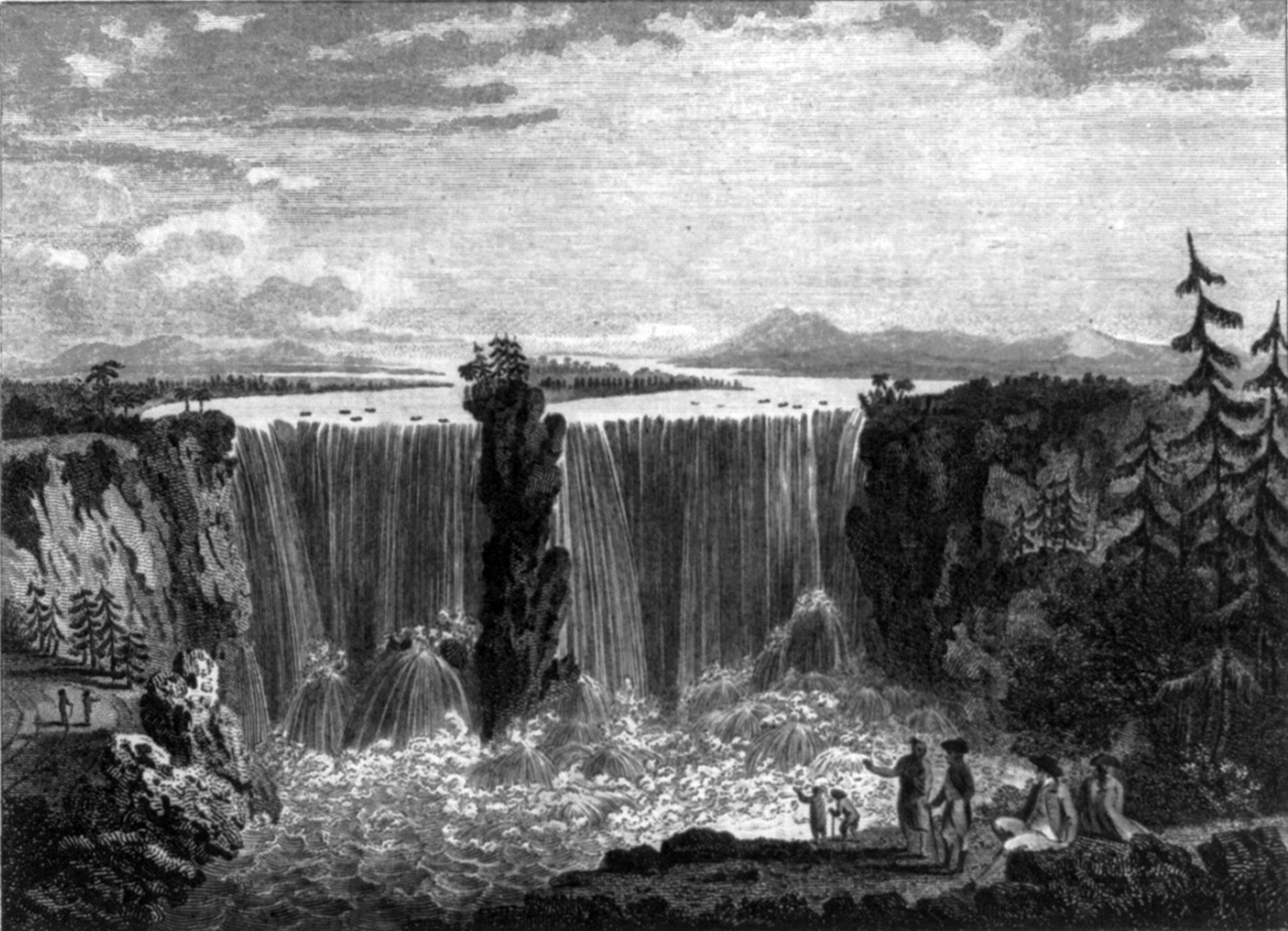 1476x1067 fileniagara falls, engraving - Niagara Falls Drawing