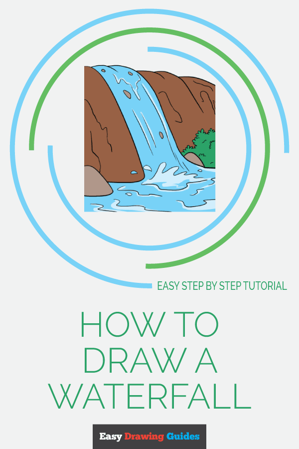 600x900 how to draw a waterfall - Niagara Falls Drawing For Kids