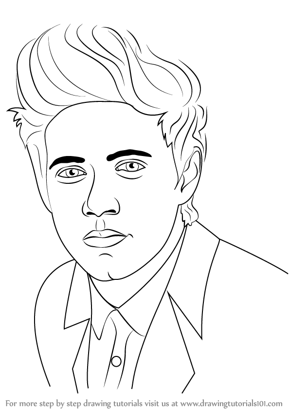 598x843 Learn How To Draw Niall Horan - Niall Horan Drawing