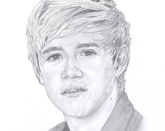 340x270 Niall Horan Drawing Etsy - Niall Horan Drawing