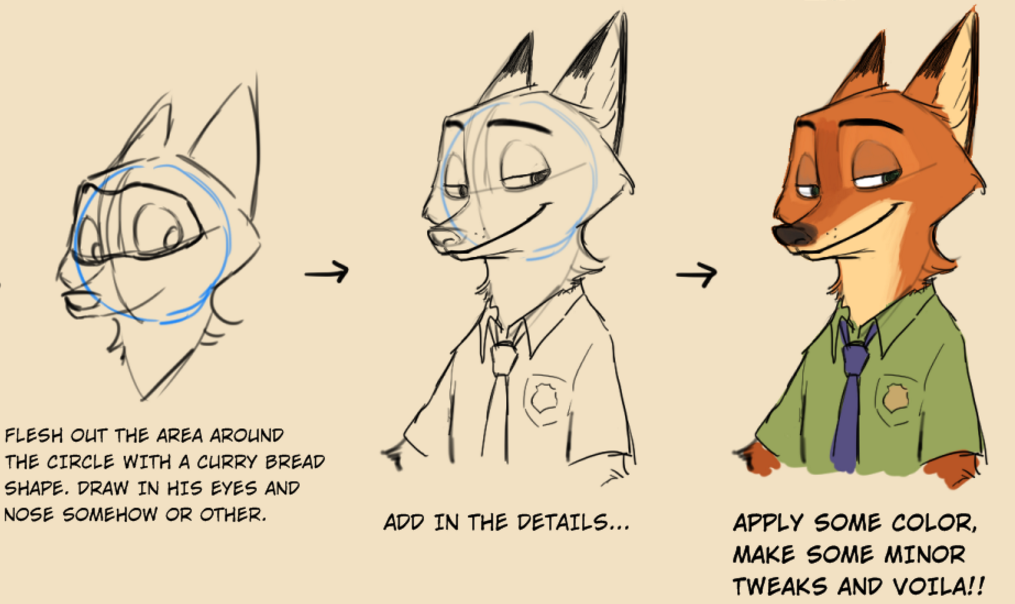 1015x604 How To Draw Nick And Judy! - Nick Drawing