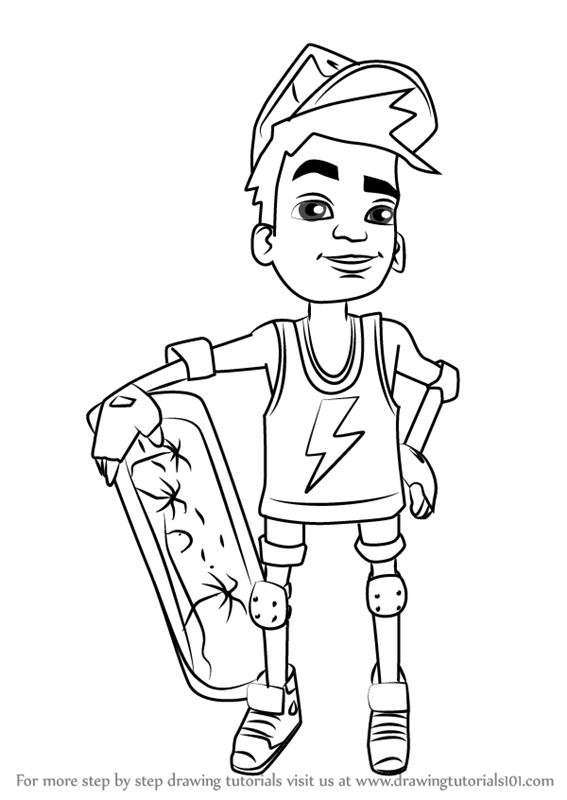 567x800 Learn How To Draw Nick From Subway Surfers - Nick Drawing