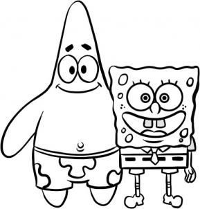289x302 how to draw spongebob and patrick, step - Nickelodeon Drawings