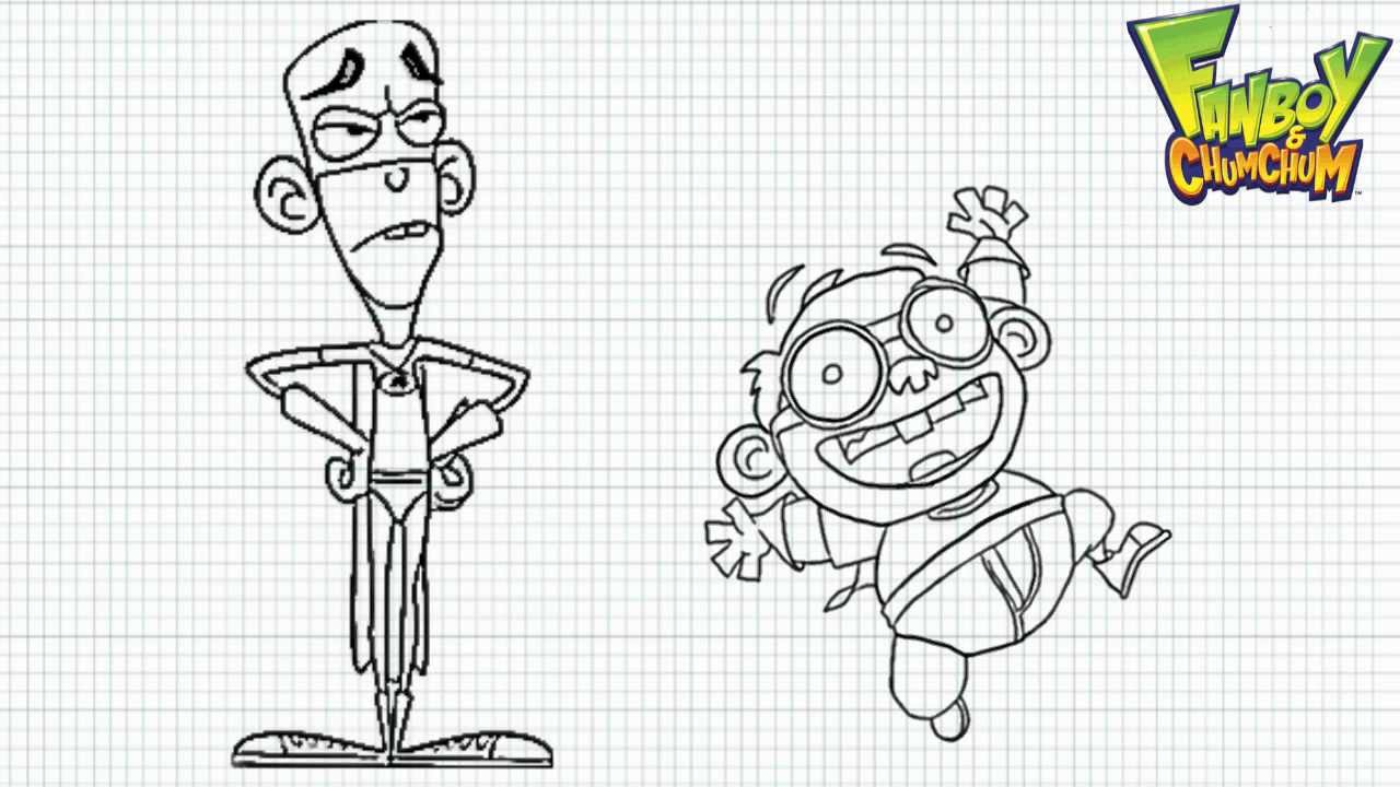 1280x720 how to draw fanboy and chum chum - Nickelodeon Drawings