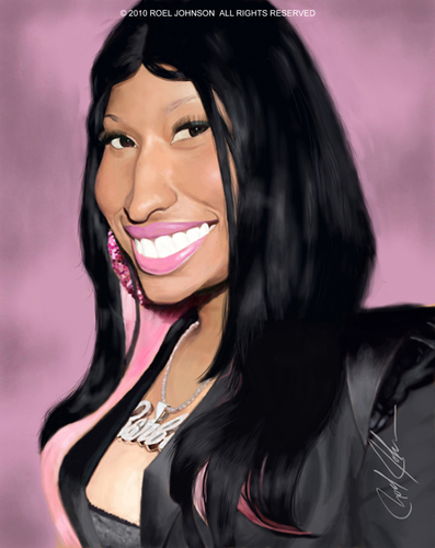 397x500 Nicki Menaj - Nicki Minaj Cartoon Drawing