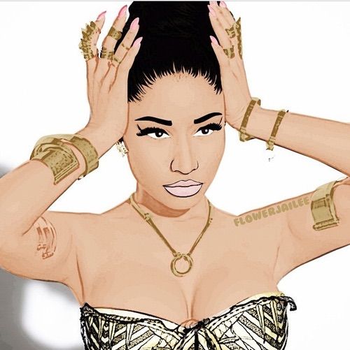 500x501 bomb art art, trill art, illustration art - Nicki Minaj Cartoon Drawing
