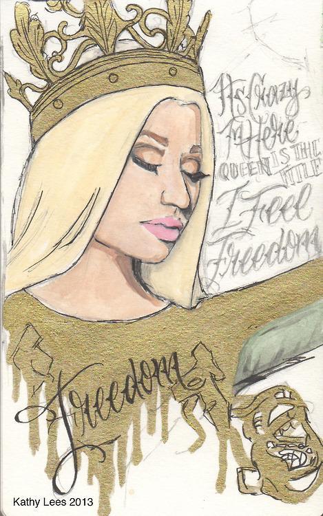 469x750 Sweet Air Officiel On Twitter Freedom - Nicki Minaj Cartoon Drawing