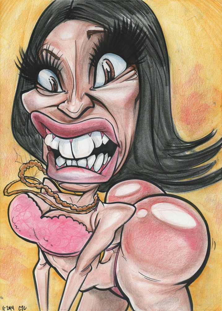 717x1000 Caricature - Nicki Minaj Cartoon Drawing