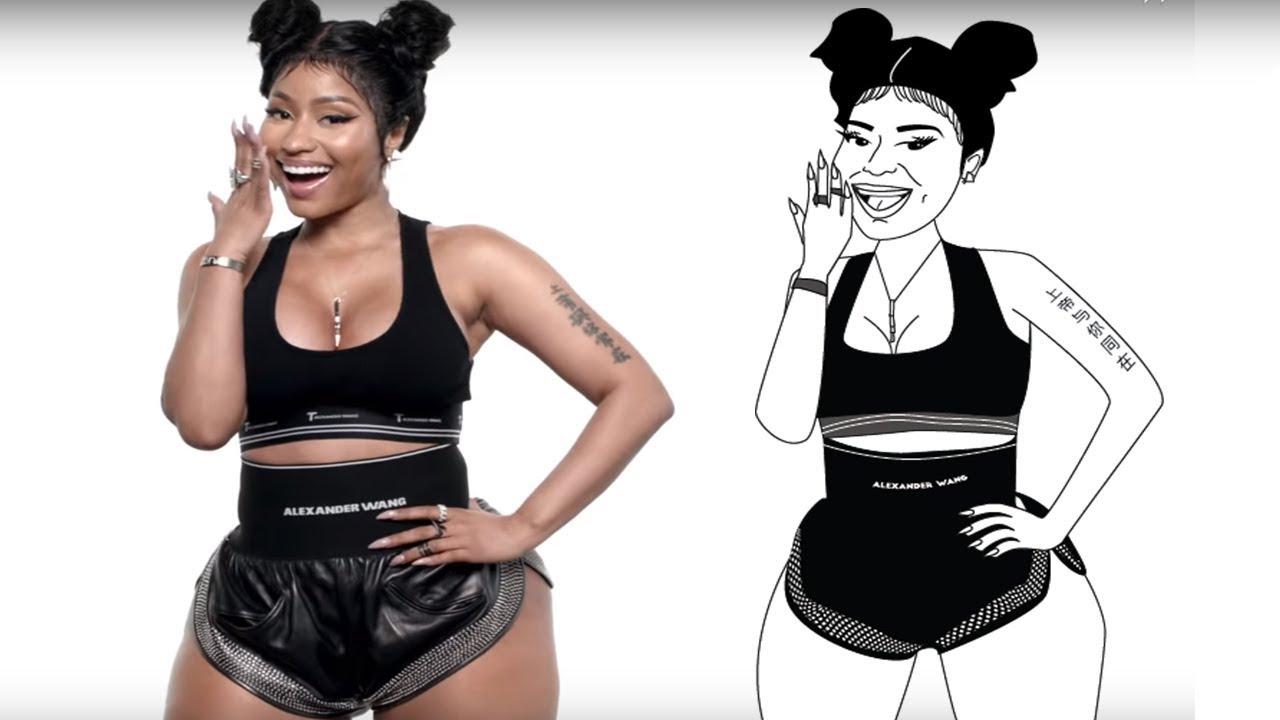 1280x720 Drawing Nicki Minaj As A Cartoon Character - Nicki Minaj Cartoon Drawing