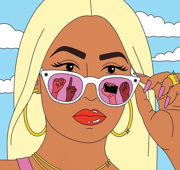 727x687 nicki minaj's dark bargain with her fans the new yorker - Nicki Minaj Drawing