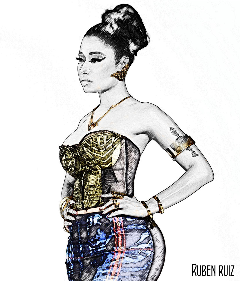 827x966 Nicki Minaj - Nicki Minaj Drawing