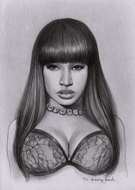 450x636 Nicki Minaj Intro To Music In Art, Nicki Minaj Drawing - Nicki Minaj Drawing