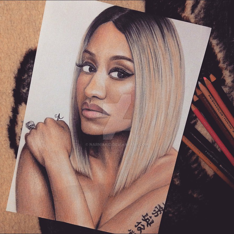 894x894 Nicki Minaj Blonde Drawing - Nicki Minaj Drawing