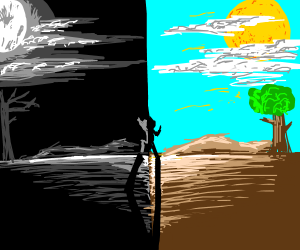 300x250 Man Dances - Night And Day Drawing