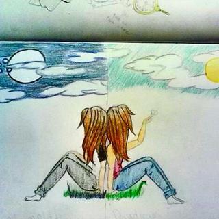 320x320 wip - Night And Day Drawing