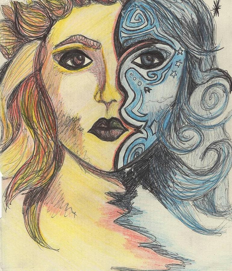 771x900 day and night drawing - Night And Day Drawing