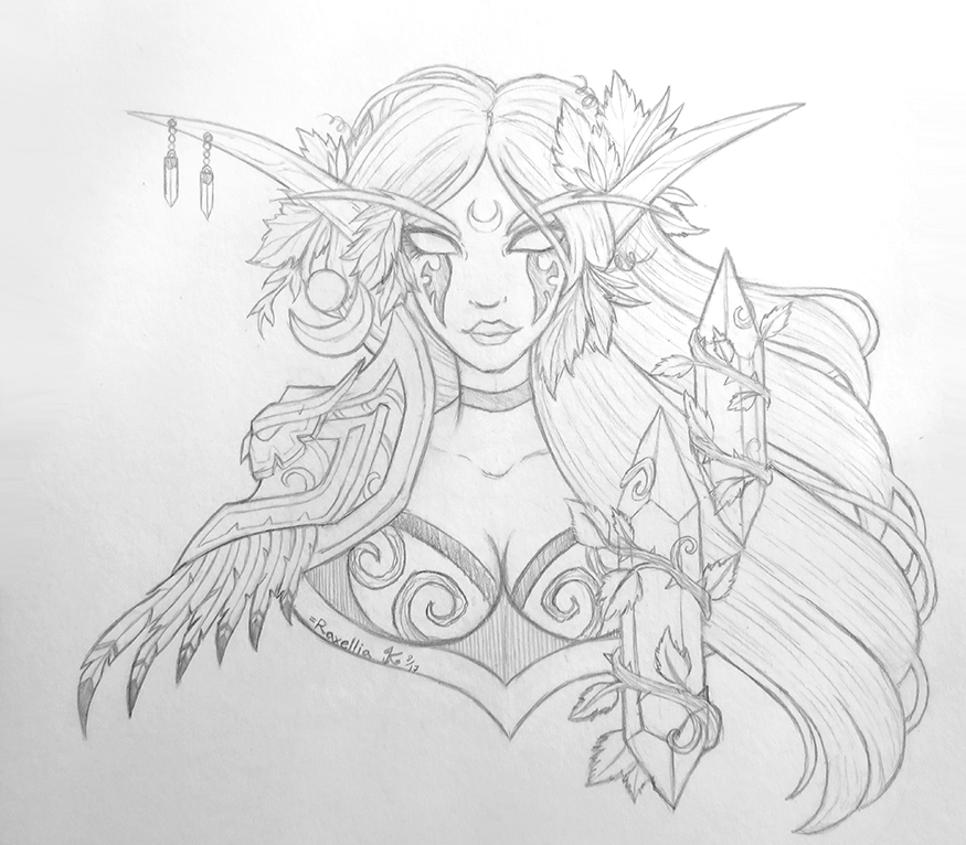 Night Elf Drawing