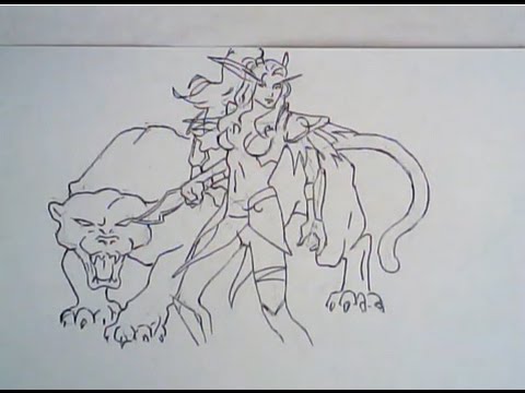480x360 how to draw night elf from warcraft - Night Elf Drawing