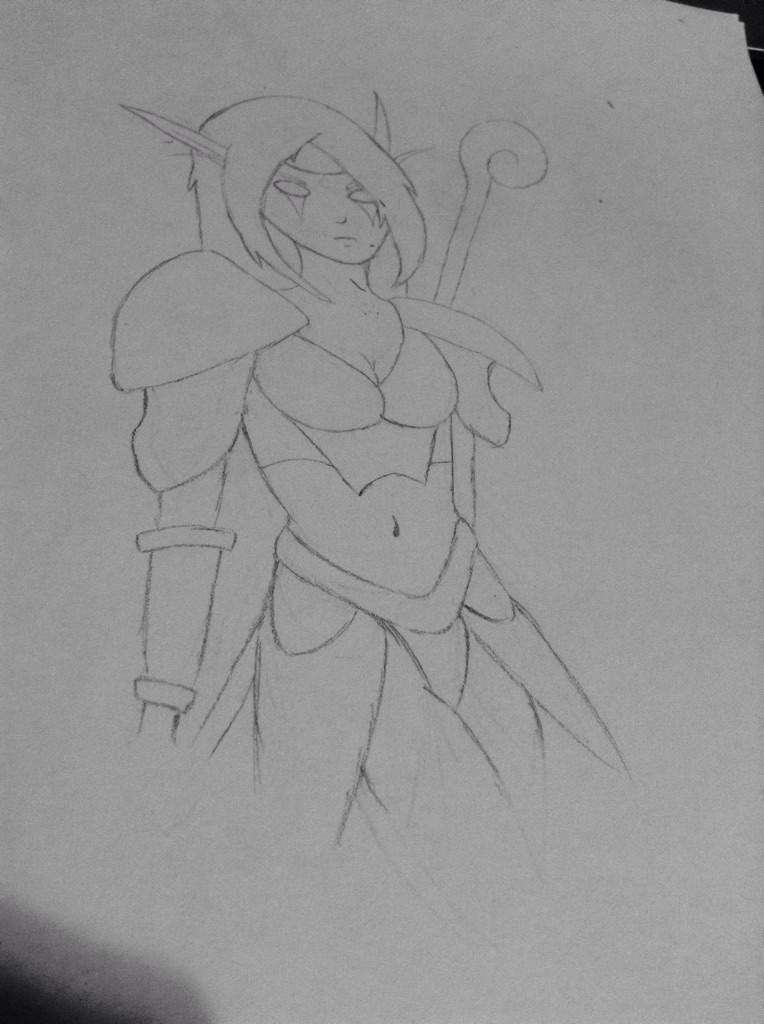 764x1024 night elf druid drawing wow amino - Night Elf Drawing