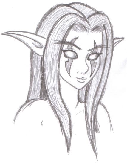 426x545 night elf - Night Elf Drawing