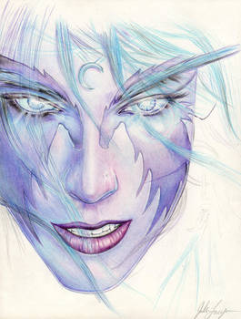 265x350 night elf drawing - Night Elf Drawing