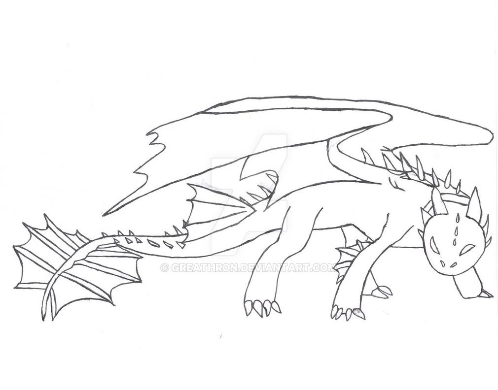 1010x792 night fury drawing all free hand - Night Fury Drawing