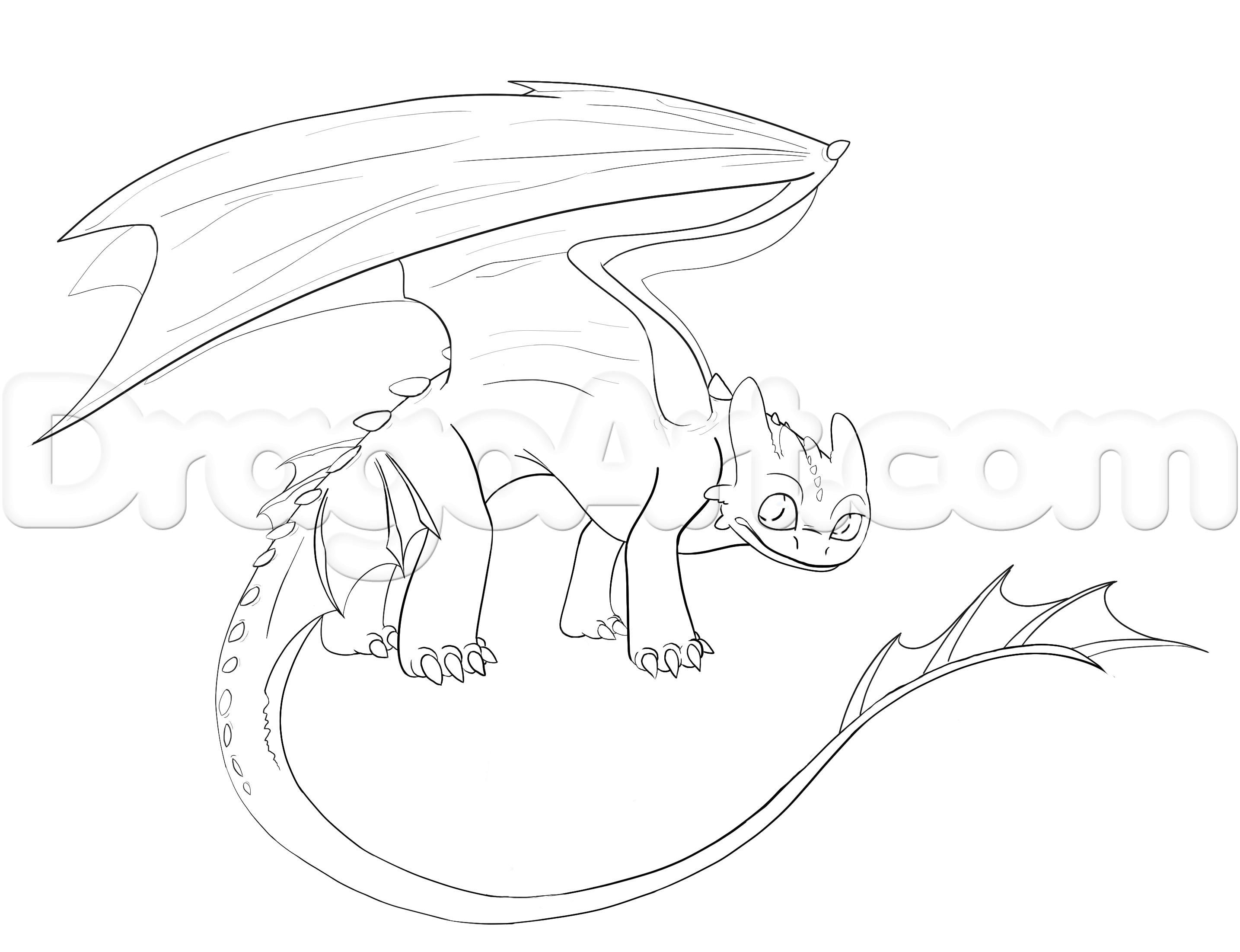 2869x2202 how to draw a night fury, toothless step drawing drawings - Night Fury Drawing