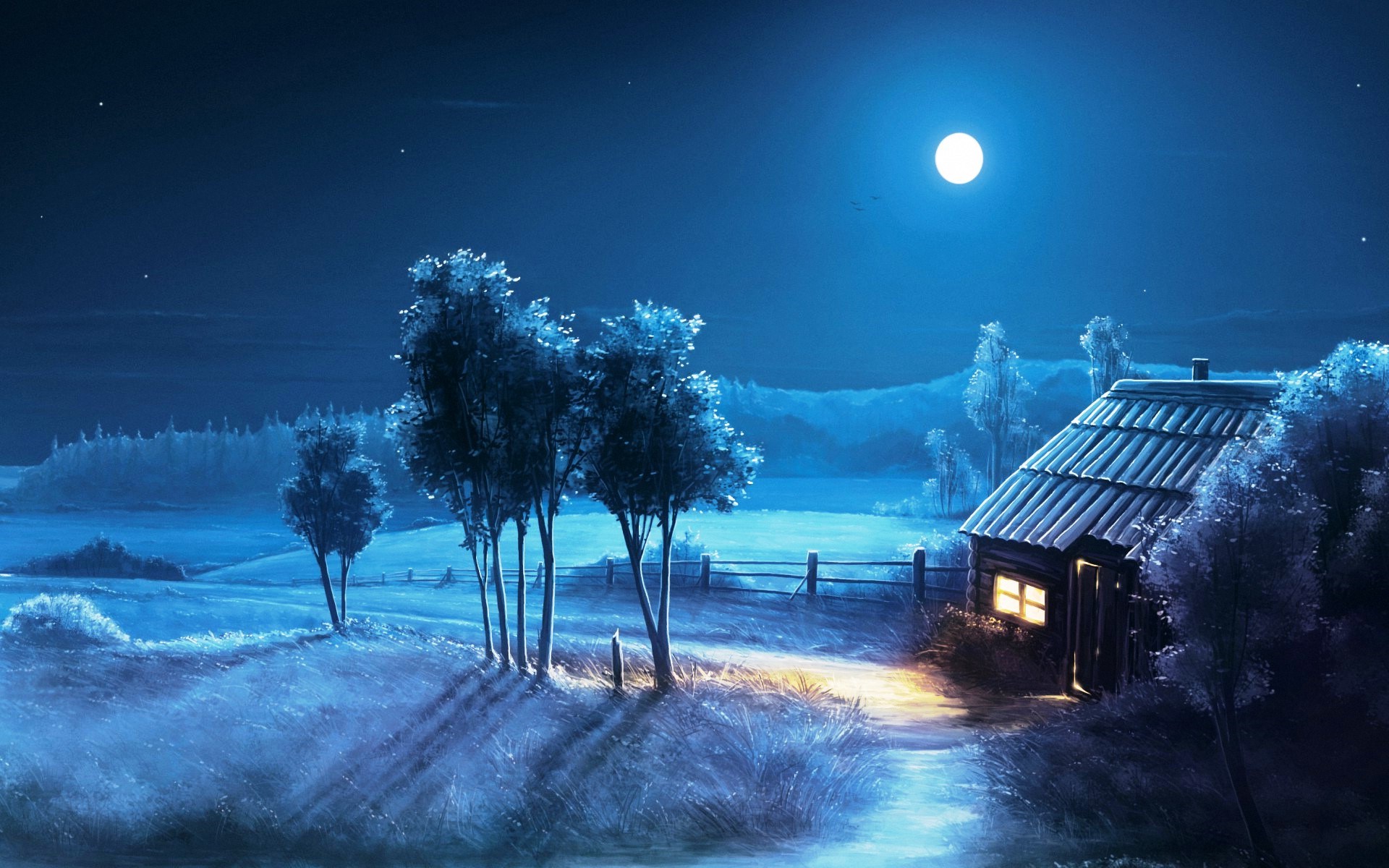 Night Scenery Drawing at Explore collection of