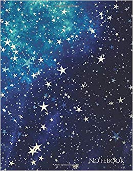 260x335 Notebook Large X Blank Sketchbook - Night Sky Drawing