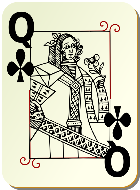 553x750 playing card queen of clubs nightclub drawing cc0 - Nightclub Drawing