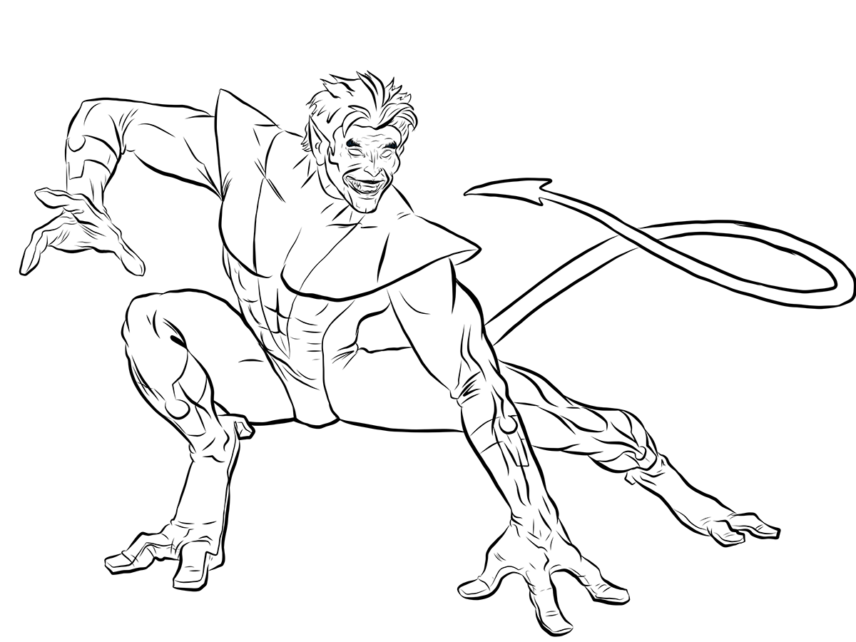 1200x900 Nightcrawler Digital Drawing On Behance - Nightcrawler Drawing