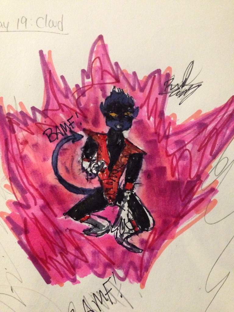 768x1024 Nightcrawler Drawing Marvel Amino - Nightcrawler Drawing