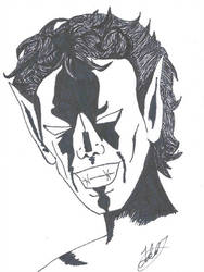 188x250 Nightcrawler Drawing - Nightcrawler Drawing