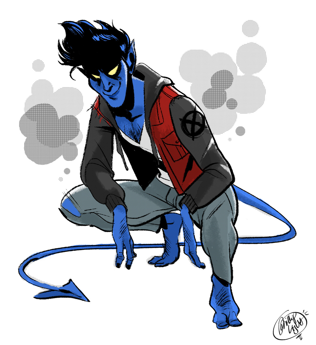 1280x1396 Nightcrawler Drawing For Sketch Dailies Over - Nightcrawler Drawing