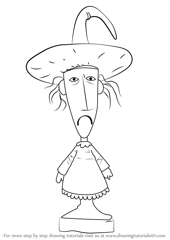 598x844 learn how to draw shock from the nightmare before christmas - Nightmare Before Christmas Drawings