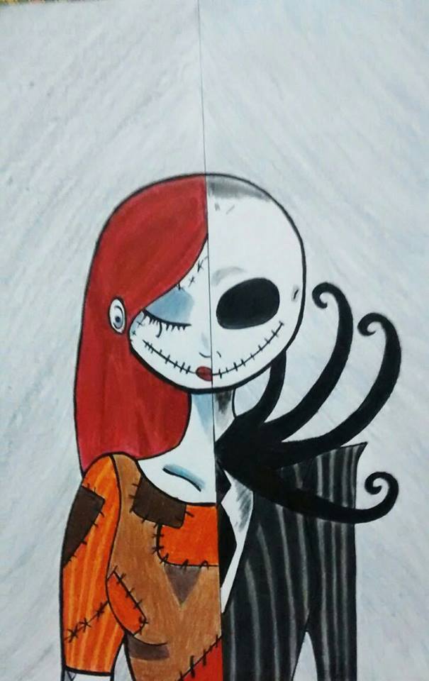 605x960 nightmare before christmas images jack and sally - Nightmare Before Christmas Drawings