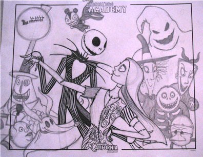 396x306 coopsicle the art of katey cooper drawing - Nightmare Before Christmas Drawings