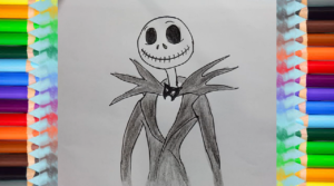 300x167 how to draw jack skellington from the nightmare before christmas - Nightmare Before Christmas Jack Drawing