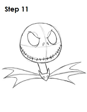 300x388 how to draw jack skellington - Nightmare Before Christmas Jack Drawing
