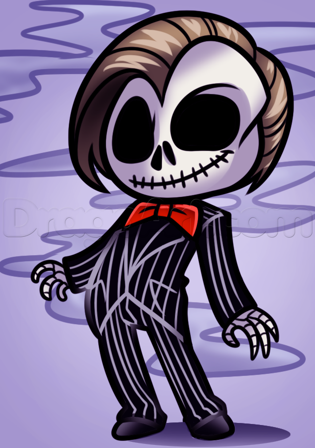 616x876 how to draw nightmare before christmas doctor who, step - Nightmare Before Christmas Jack Drawing