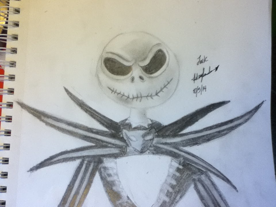 960x720 jack nightmare before christmas speed drawing - Nightmare Before Christmas Jack Drawing