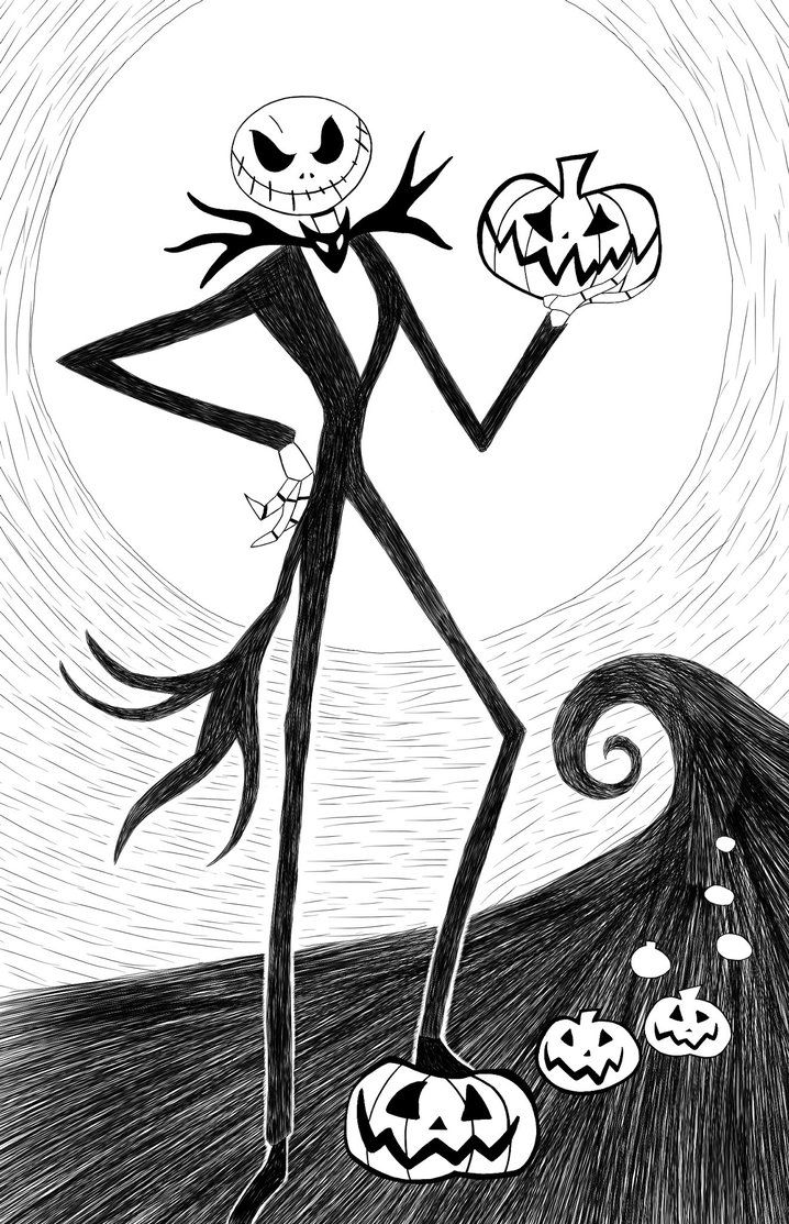 718x1113 jack skellington the nightmare before christmas nightmare - Nightmare Before Christmas Jack Drawing