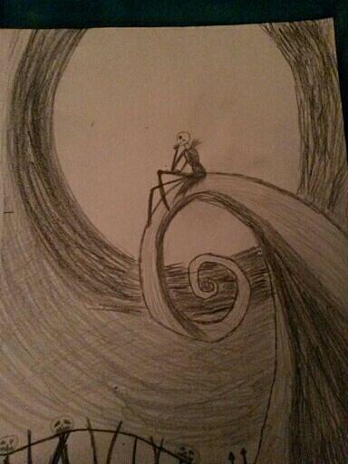 384x512 nightmare before christmas drawing - Nightmare Before Christmas Jack Drawing