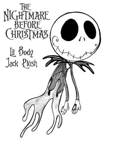 386x500 neca nightmare before christmas jack lil body plush - Nightmare Before Christmas Jack Drawing
