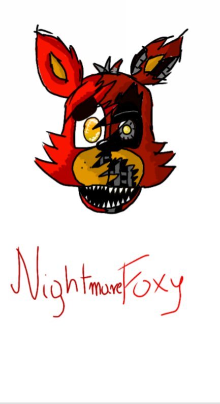 433x794 nightmare foxy and foxy drawing five nights at freddy's amino - Nightmare Foxy Drawing