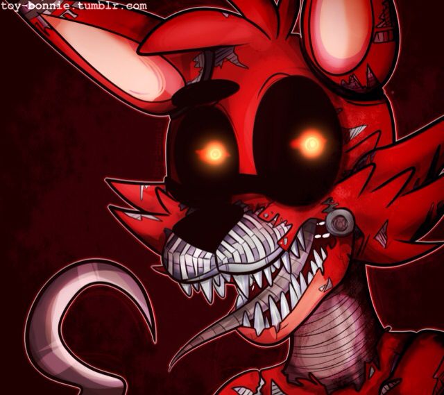 640x569 Nightmare Foxy - Nightmare Foxy Drawing