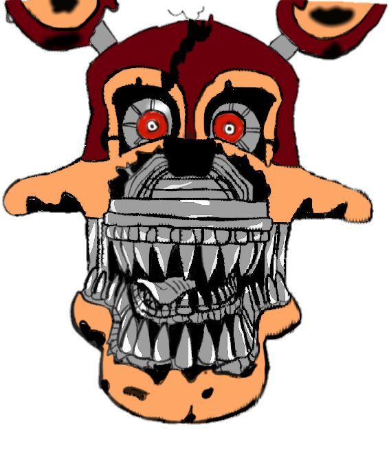 566x688 nightmare foxy drawing edit five nights at freddy's amino - Nightmare Foxy Drawing
