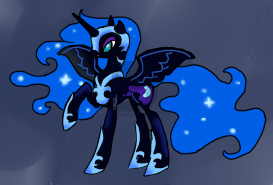 273x185 how to draw nightmare moon, nightmare moon, step - Nightmare Moon Drawing