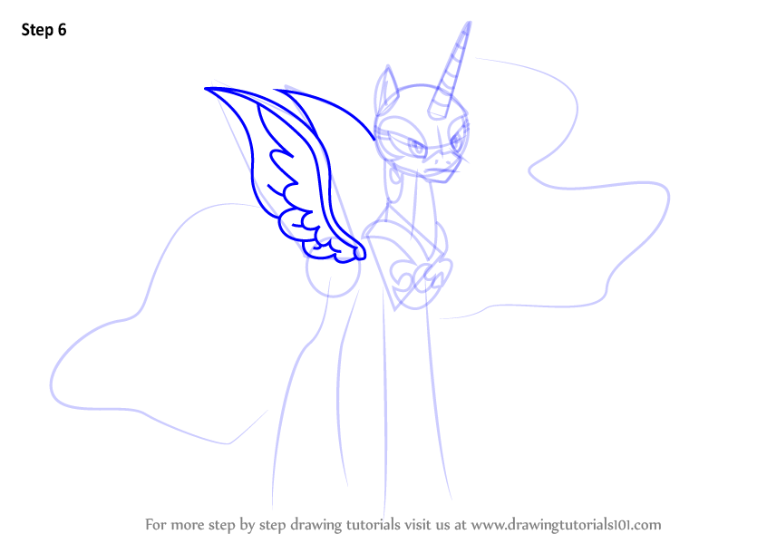 846x600 Learn How To Draw Nightmare Moon From My Little Pony - Nightmare Moon Drawing